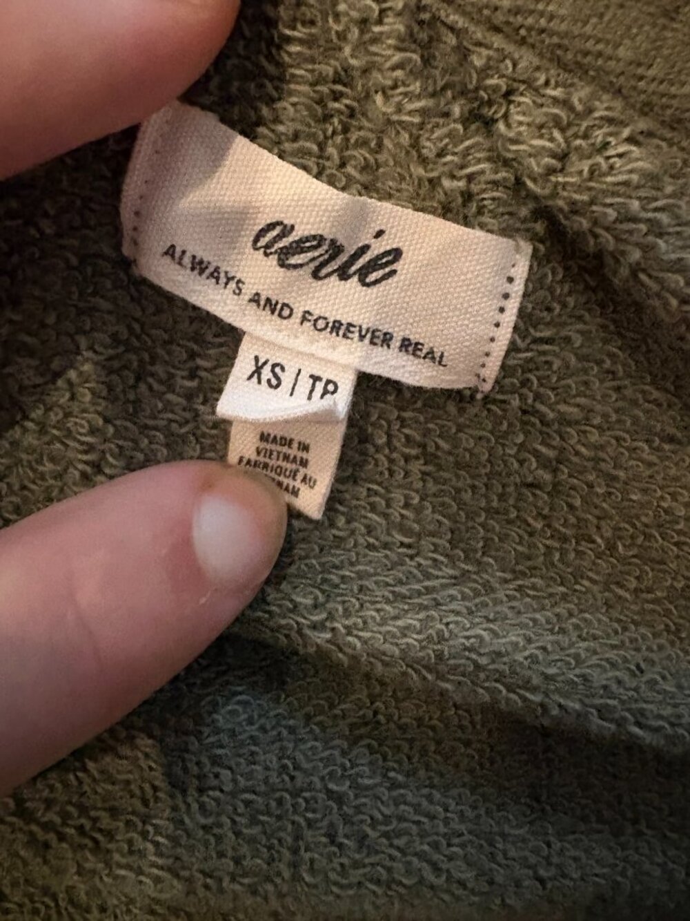 Aerie Green Lightweight Hoodie Women’s XS Pullover Casual - Picture 2 of 3